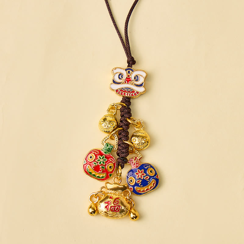 FuAttract Wealth Luck & Prosperity God of Wealth Taotie Beast Woven Rope Keychain - image 14