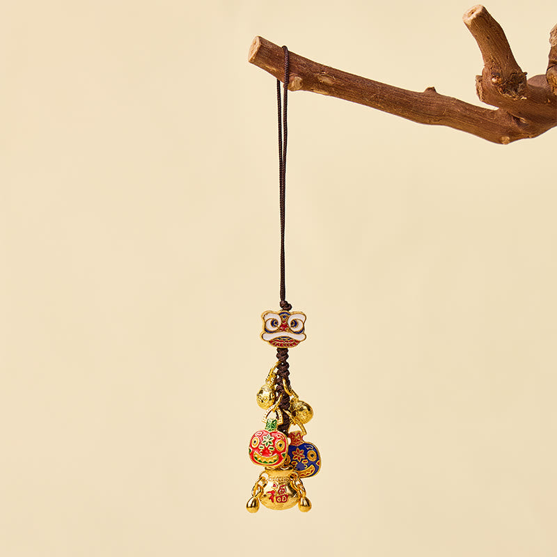 FuAttract Wealth Luck & Prosperity God of Wealth Taotie Beast Woven Rope Keychain - image 15