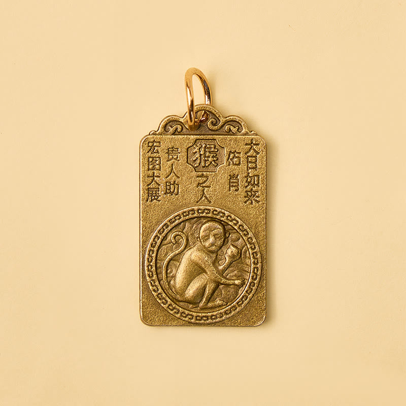 FuAttract Brass Chinese Zodiac Hundred Blessings Jar Guardian Buddha Five Emperor Coins Calabash Keychain - image 23