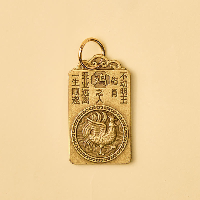 FuAttract Brass Chinese Zodiac Hundred Blessings Jar Guardian Buddha Five Emperor Coins Calabash Keychain - image 25