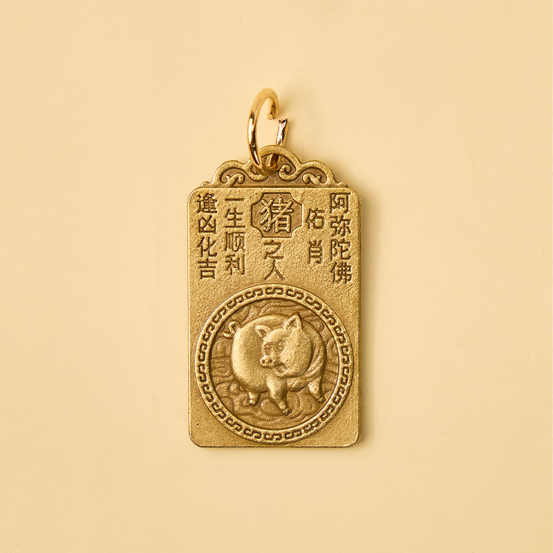 FuAttract Brass Chinese Zodiac Hundred Blessings Jar Guardian Buddha Five Emperor Coins Calabash Keychain - image 29