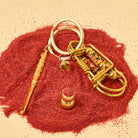 FuAttract Protection Luck & Safe Brass Chinese Zodiac Calabash Ear Pick Bird Clip Keychain - image 3