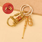 FuAttract Protection Luck & Safe Brass Chinese Zodiac Calabash Ear Pick Bird Clip Keychain - Ox - image 9