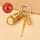 FuAttract Protection Luck & Safe Brass Chinese Zodiac Calabash Ear Pick Bird Clip Keychain - Rabbit - image 11