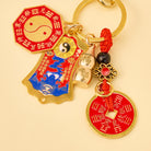 FuAttract Peace Wealth & Safety Zinc Alloy Chinese Zodiac Calabash House Protection Amulet Keychain - image 1