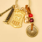 FuAttract Wealth Success & Achievement Brass Chinese Zodiac Abacus Lucky Keychain - image 1