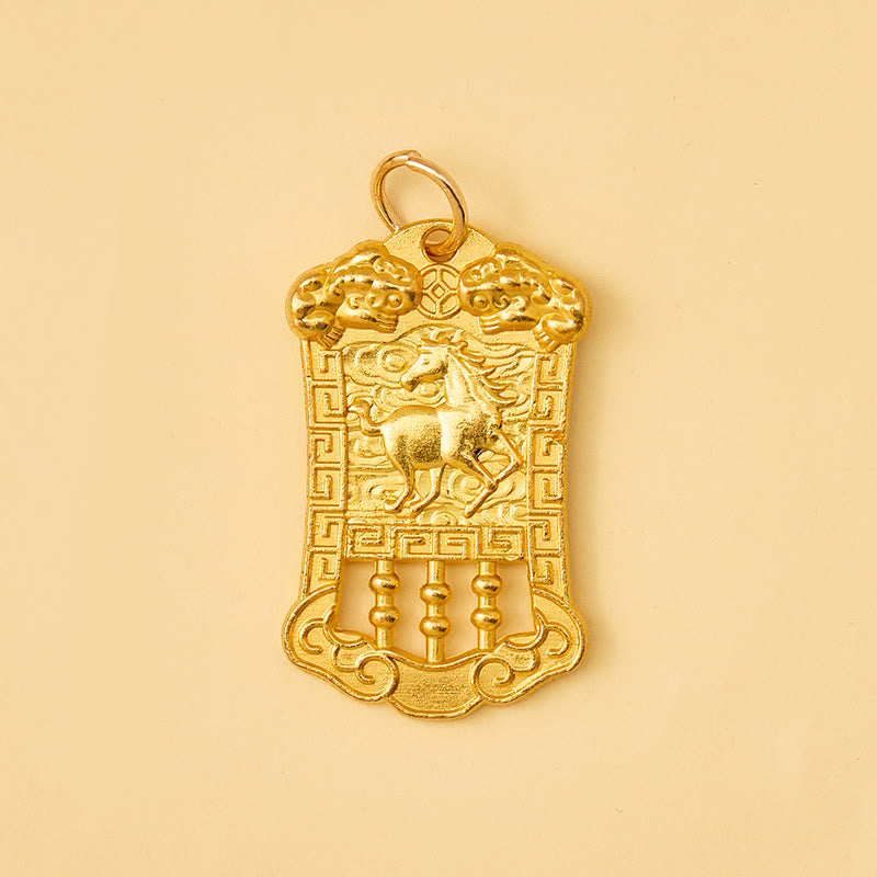 FuAttract Wealth Success & Achievement Brass Chinese Zodiac Abacus Lucky Keychain - image 19