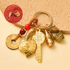 FuAttract Prosperity Luck & Fortune Brass Chinese Zodiac Blessing Axe Keychain With Pixiu - Ox - image 12