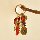 FuAttract Wealth & Good Fortune Brass Chinese Zodiac Calabash Keychain With Seven Grains  - image 3