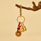 FuAttract Abundance Protection & Lucky Brass Chinese Zodiac Rotating Wealth Bowl Keychain - image 2