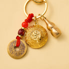 FuAttract Abundance Protection & Lucky Brass Chinese Zodiac Rotating Wealth Bowl Keychain - image 1