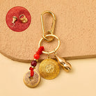 FuAttract Abundance Protection & Lucky Brass Chinese Zodiac Rotating Wealth Bowl Keychain - Ox - image 11