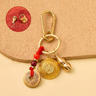 FuAttract Abundance Protection & Lucky Brass Chinese Zodiac Rotating Wealth Bowl Keychain - Snake - image 19