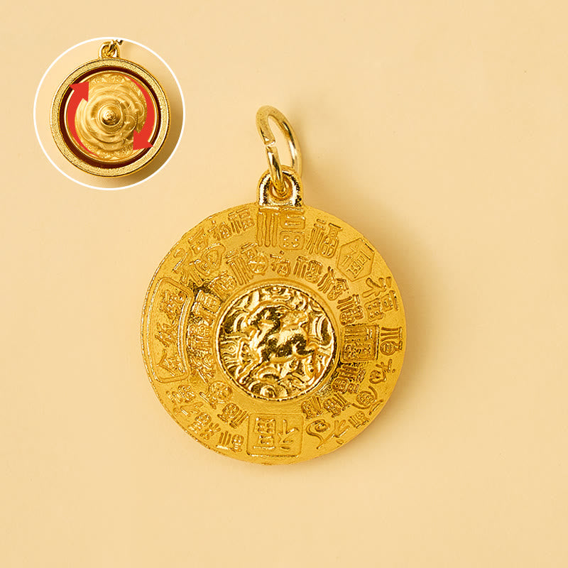 FuAttract Abundance Protection & Lucky Brass Chinese Zodiac Rotating Wealth Bowl Keychain - image 24