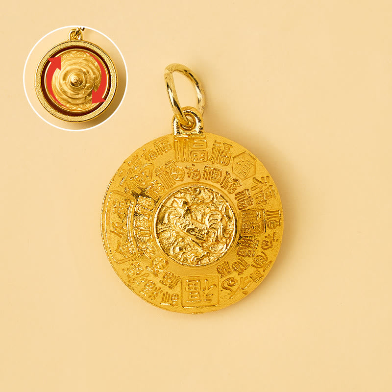 FuAttract Abundance Protection & Lucky Brass Chinese Zodiac Rotating Wealth Bowl Keychain - image 26