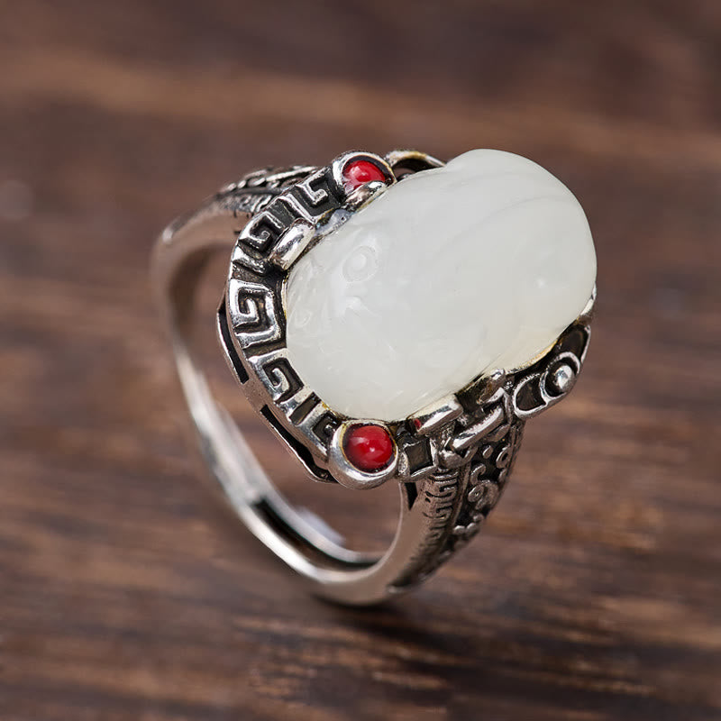 FuAttract Wealth Luck & Prosperity Glaze Copper Ring for Women - image 2