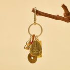 FuAttract Protection Luck & Safe Brass Chinese Zodiac Calabash Guardian Buddha Warding Talisman Keychain - image 2