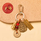 FuAttract Protection Luck & Safe Brass Chinese Zodiac Calabash Guardian Buddha Warding Talisman Keychain - Tiger - image 10