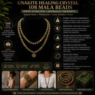 FuAttract Clarity & Good Fortune 108 Unakite Mala Beads Bracelet Necklace With Lotus Pendant - image 7