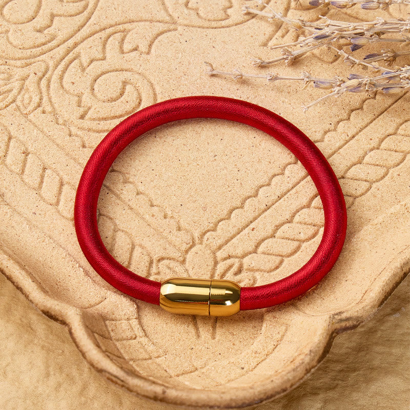 FuAttract Protection Good Fortune & Prosperity Cinnabar Burgundy Red Fu Bracelet - image 15