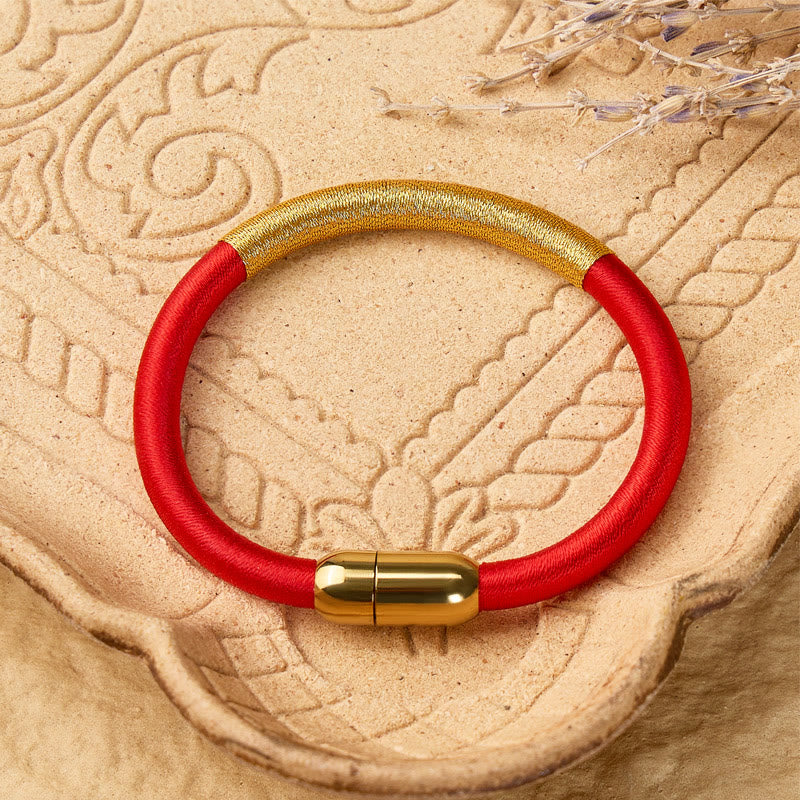 FuAttract Protection Good Fortune & Prosperity Cinnabar Burgundy Red Fu Bracelet - image 13
