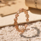FuAttract Inner Peace & Blessing Gold Wire Wrapped Round Labradorite Bead Ring - Faceted Sunstone - image 17
