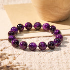 FuAttract Wealth Prosperity & Confidence Purple Tiger's Eye Lucky Fortune Bracelet - 10mm - image 0