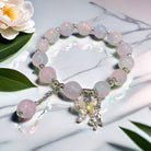 FuAttract Love & Harmony Blue Glaze Beads Butterfly Charm Bracelet - Pink - image 1