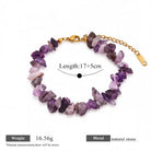 FREE Today: Balance Positive Energy White Turquoise Amazonite Amethyst Green Aventurine Aquamarine Crushed Bead Bracelet - Amethyst - image 12