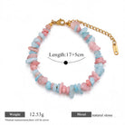 FREE Today: Balance Positive Energy White Turquoise Amazonite Amethyst Green Aventurine Aquamarine Crushed Bead Bracelet - Aquamarine - image 16