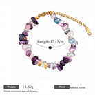 FREE Today: Balance Positive Energy White Turquoise Amazonite Amethyst Green Aventurine Aquamarine Crushed Bead Bracelet - Fluorite - image 22