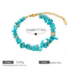 FREE Today: Balance Positive Energy White Turquoise Amazonite Amethyst Green Aventurine Aquamarine Crushed Bead Bracelet - Turquoise - image 26