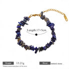 FREE Today: Balance Positive Energy White Turquoise Amazonite Amethyst Green Aventurine Aquamarine Crushed Bead Bracelet - Lapis Lazuli - image 34