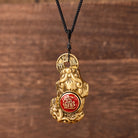 FuAttract Wealth Protection & Prosperity Brass Pixiu Rotating Pendant Necklace - Pixiu - image 0