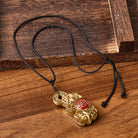 FuAttract Wealth Protection & Prosperity Brass Pixiu Rotating Pendant Necklace - image 2
