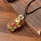 FuAttract Wealth Protection & Prosperity Brass Pixiu Rotating Pendant Necklace - image 4