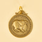 FuAttract Luck Protection & Prosperity Brass Chinese Zodiac Round Plaque Keychain - image 5