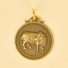 FuAttract Luck Protection & Prosperity Brass Chinese Zodiac Round Plaque Keychain - image 7