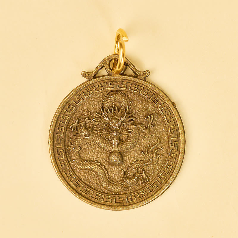 FuAttract Luck Protection & Prosperity Brass Chinese Zodiac Round Plaque Keychain - image 13
