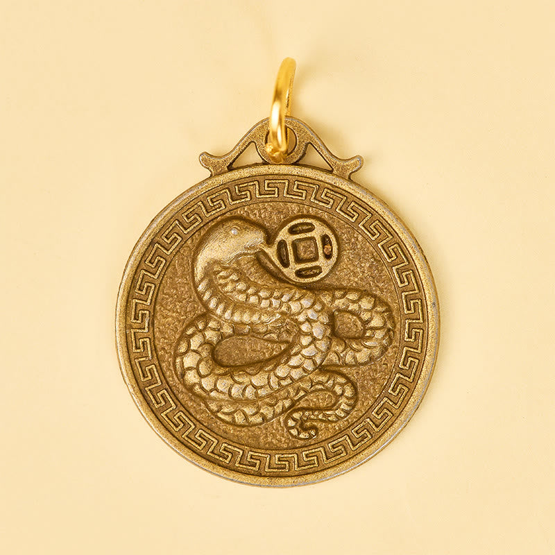 FuAttract Luck Protection & Prosperity Brass Chinese Zodiac Round Plaque Keychain - image 15