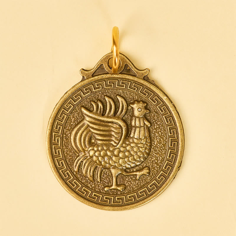 FuAttract Luck Protection & Prosperity Brass Chinese Zodiac Round Plaque Keychain - image 21