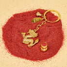 FuAttract Luck Protection & Prosperity Brass Chinese Zodiac Round Plaque Keychain - image 3