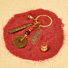 FuAttract Wealth Luck & Protection Ruyi Golden Cudgel Wealth Token Keychain With Five Emperor Coins And Calabash - image 3