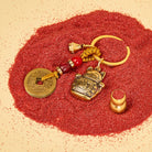 FuAttract Luck Prosperity & Protection Brass Maneki Neko Cat Keychain - image 3