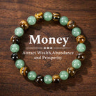 FuAttract Luck Growth Protection & Emotional Balance Green Aventurine Tiger's Eye Bracelet - Green Aventurine+Tiger's Eye - image 0