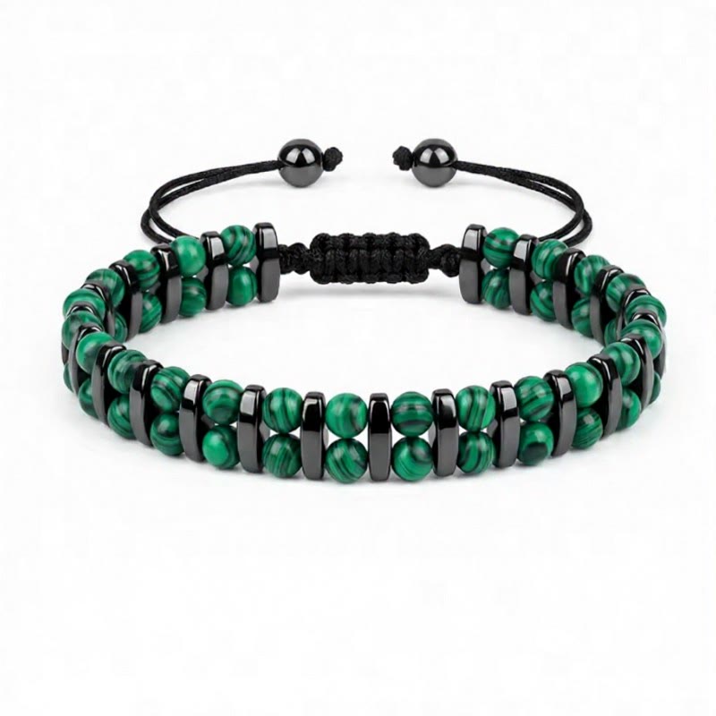FuAttract Protection Clarity Inner Strength Tiger's Eye & Hematite Bracelet - Malachite - image 20