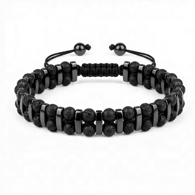 FuAttract Protection Clarity Inner Strength Tiger's Eye & Hematite Bracelet - Lava Stone - image 22