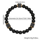 FuAttract Grounding Protection & Stability Lava Rock Black Onyx Vintage Bracelet - image 5