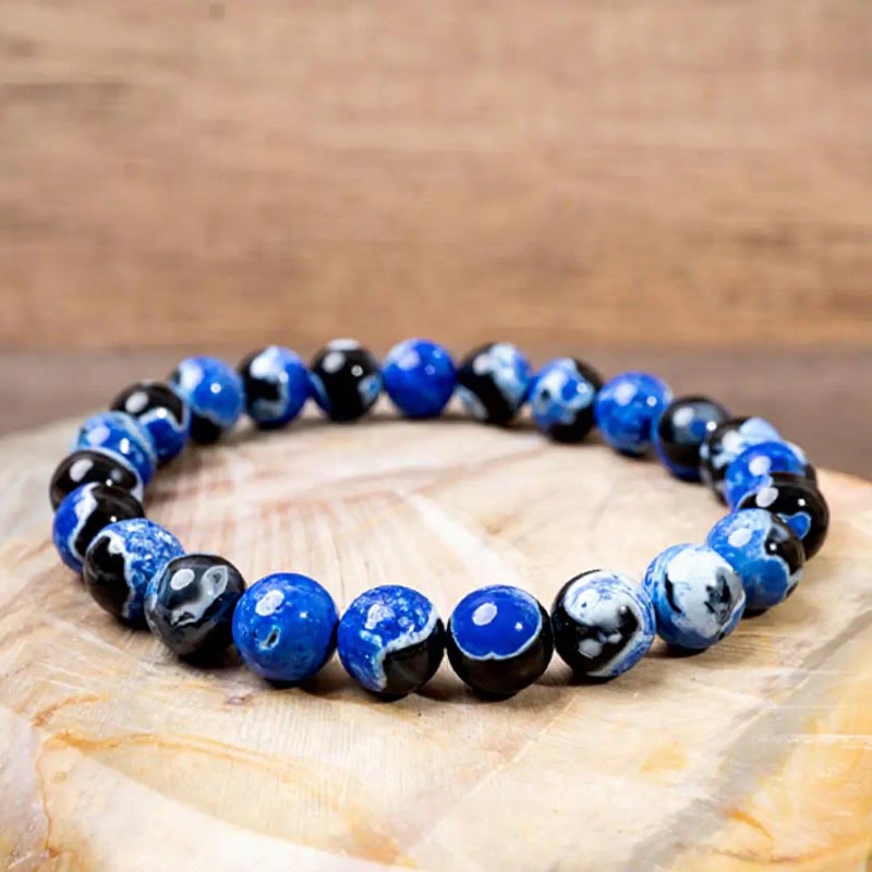 FuAttract Calm Protection & Balance Blue Fire Agate Energy Bracelet - image 1