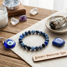 FuAttract Calm Protection & Balance Blue Fire Agate Energy Bracelet - image 2